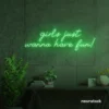 Girls Just Wanna Have Fun neon sign in green for teen rooms, dorm decor, and party walls.