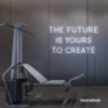 The Future Is Yours To Create neon sign in white for dream boards, entrepreneur decor, and creative offices.