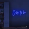 Bride To Be neon sign in dark blue for wedding decor, bachelorette party, bridal shower