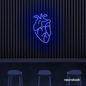 Heart Neon Sign – Anatomical LED Wall Light by NeonStock