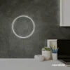 Full Circle neon sign in white for modern home and wall decor
