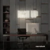 Rise Up neon sign in neutral white for gyms, empowerment decor, and motivational spaces.