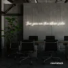 See You On The Other Side neon sign in neutral white for retro decor, gaming setups, and ambient lighting.