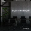 See You On The Other Side neon sign in white for retro decor, gaming setups, and ambient lighting.