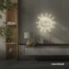 Sun neon sign in neutral white for kids' rooms, nurseries, and cheerful home decor.